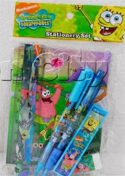 Nick Jr Spongebob Squarepants Stationary Set Party School Supplies