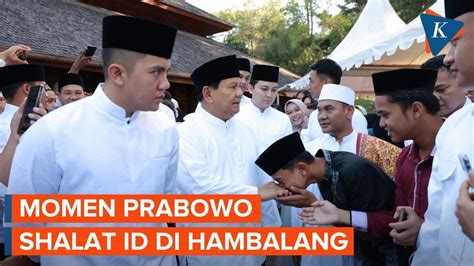 Prabowo Shalat Idul Fitri Di Hambalang YouTube