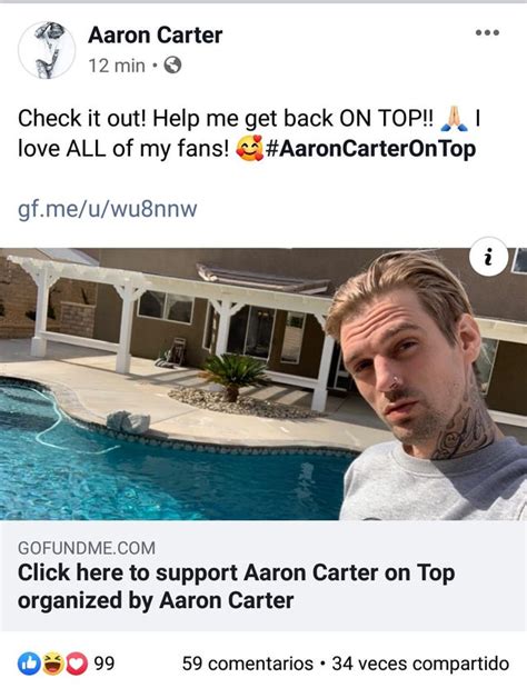 Aaron Carter Gofundme Know Your Meme