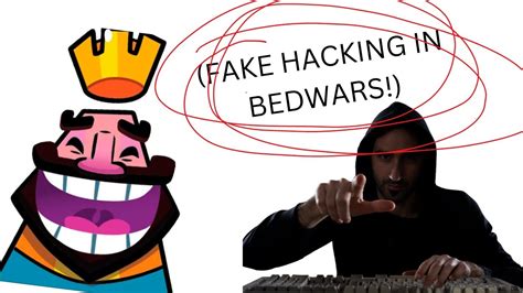 I Pretended To Hack In Roblox Bedwars Youtube