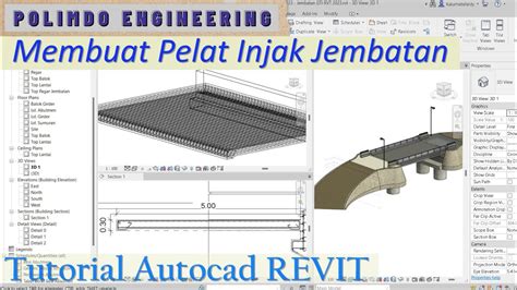 Tutorial Autodesk Revit Membuat Wing Wall Dan Pelat Injak Jembatan