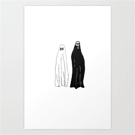 ghost and death Art Print by the Fox and the Hare | Society6