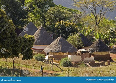 Traditional Village In South Africa Royalty Free Stock Image - Image ...