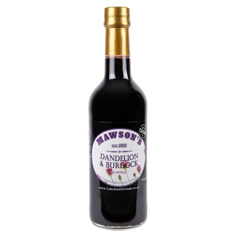 Dandelion And Burdock Cordial 500ml Glass Bottle Lakeland Artisan