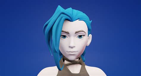 Jinx Arcane Nude D Model Rigged Cgtrader