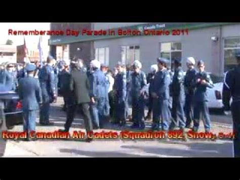 Remembrance Day Parade Bolton 2011 Air Cadets Squadron 892 Snowy Owl