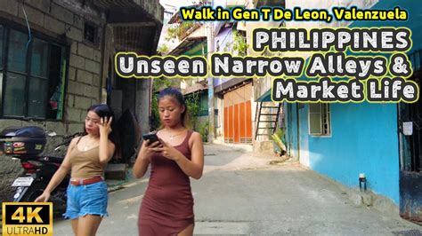 Philippines Unseen Narrow Alleys Market Walk Valenzuela City Gen T