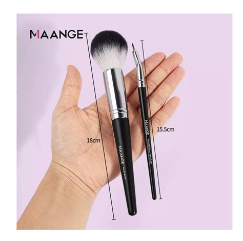 Set De Brochas Maquillaje Maange Piezas Negras Coppel