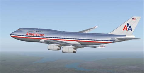 American Airlines livery for default 747-400 - Repaint-Requests - X ...