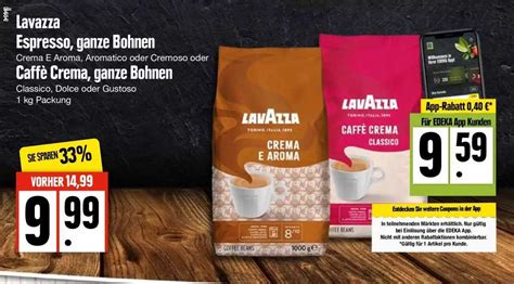 Lavazza Espresso Ganze Bohnen Oder Caffè Crema Ganze Bohnen Angebot