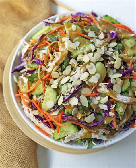 Thai Chicken Salad With Peanut Dressing Modern Honey