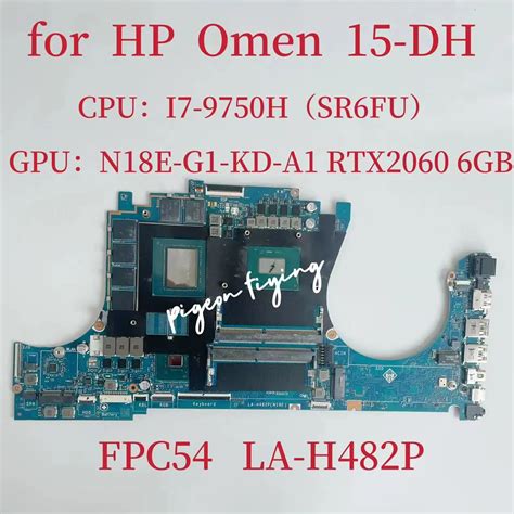 Fpc La H P Mainboard For Hp Omen Dh Laptop Motherboard Cpu I