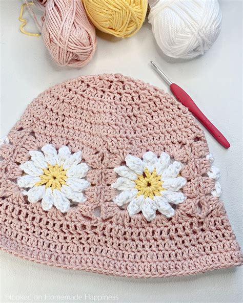 Free Crochet Bucket Hat Patterns Dabbles Babbles Granny Square