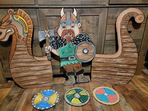 Viking Ship Prop Viking Birthday Decoration Prop Viking Boat Birthday