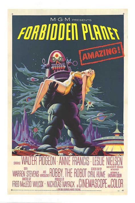 Forbidden Planet 1956 Science Fiction Movie Posters Movie Posters