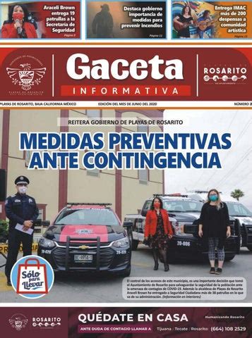 Gaceta Informativa By Gacetarosarito Issuu