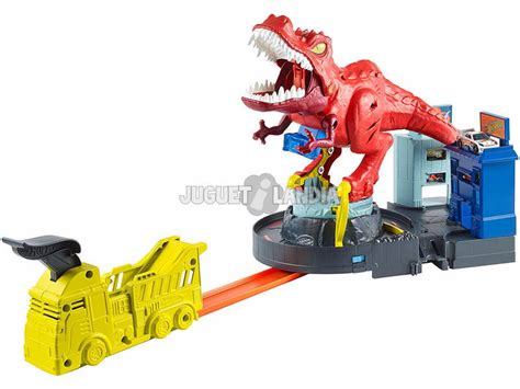 Hot Wheels Rampa T Rex Playset Con Lanciatore Mattel Gfh Juguetilandia