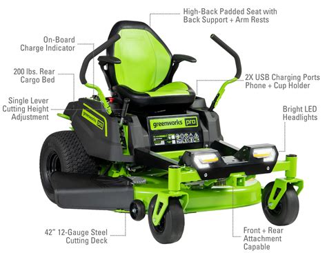 Greenworks Pro 60v 42 Inch Crossovert Riding Lawn Mower 51 Off