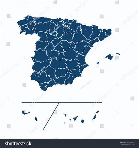 Spain Provinces Map Color Vector Modern Stock Vector (Royalty Free) 2012115920 | Shutterstock