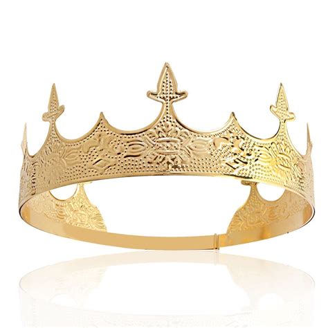 Amazon Crown Hair Jewelry Royal King Diadem Men Metal Big Tiaras