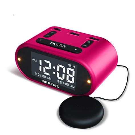 Riptunes Vibrating Alarm Clock With Big Snooze Button And Full Range