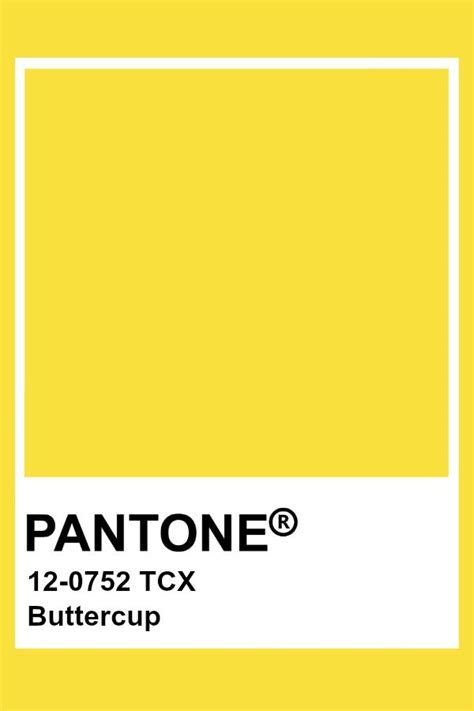 Pantone Buttercup Pantone Colour Palettes Yellow Pantone Pantone Color