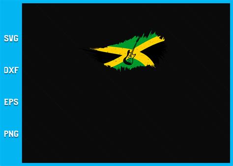 Jamaica Flag Jamaican Pride Reggae Music Graphic by SVG Specialist ...