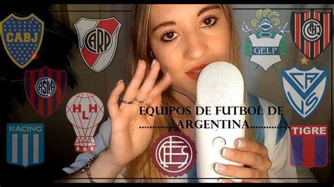 ASMR Susurrando equipos de fútbol muy cerquita del micrófono YouTube