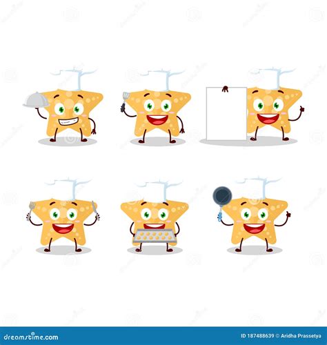 Yellow Starfish Cartoon Character Bring Information Board Vector