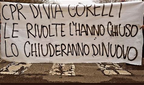 Milano Sulla Rivolta Nel CPR Di Via Corelli Rivoluzione Anarchica