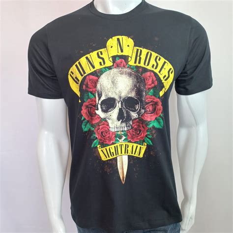 Camiseta Guns n Roses Appetite for Destruction TOP Escorrega o Preço