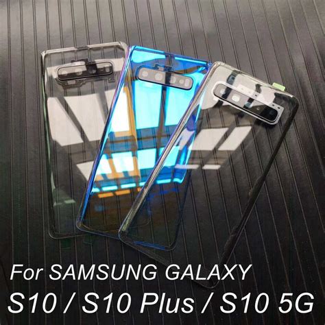 For Samsung Galaxy S Plus S E S G Battery Cover Back Clear Glass