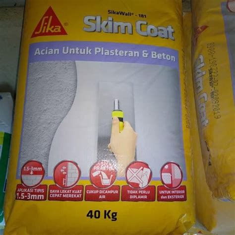 Jual SIKA WALL 181 SKIM COAT ACIAN Di Lapak Ari Ahmad Bukalapak