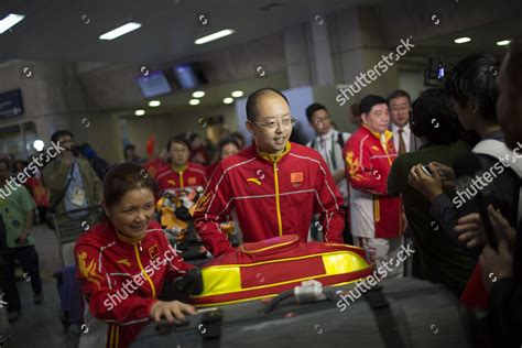 Chinese Olympic Team Athletes Arrive Rio Editorial Stock Photo - Stock ...