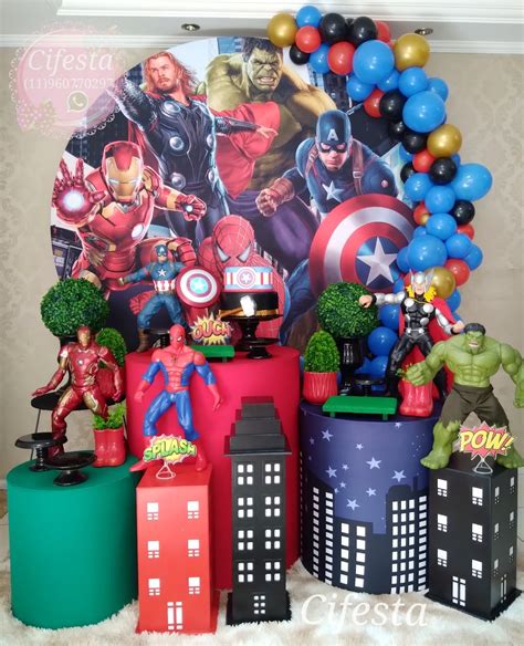 Decoração De Festa Com O Tema Os Vingadores The Avengers