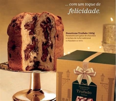 Panettone Gotas Trufado 550g Chocotone Cacau Show Natal Parcelamento