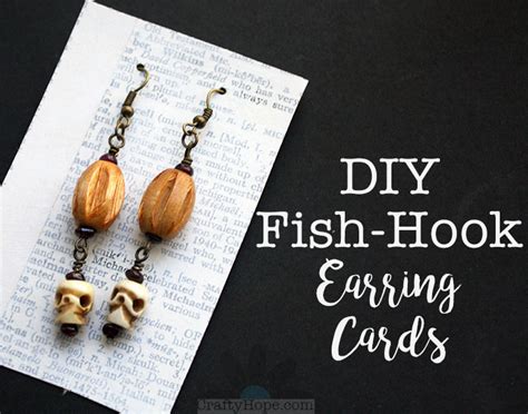 CraftyHope DIY Fish Hook Earring Cards From Recycled Materials