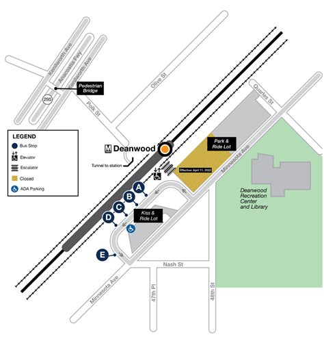 Deanwood Station Platform Improvement Project Park & Ride Lot Closures ...