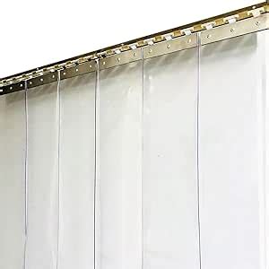 Amazon.com: PVC Strip Curtain 2000 x 900mm Plastic Door Curtains - 150mm x 2mm Clear Strips ...