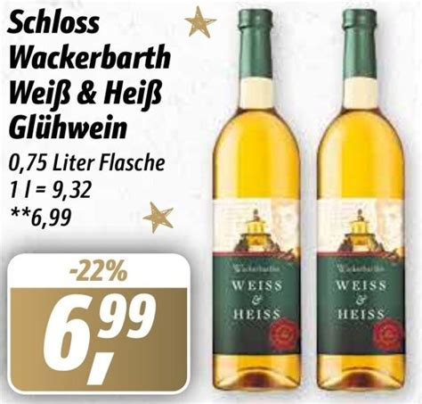 Schloss Wackerbarth Weiß Heiß Glühwein 0 75 Liter Flasche Angebot bei