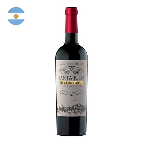 Vino Tinto Argentino Santa Julia Winemakers Cabernet Franc Ml Soriana