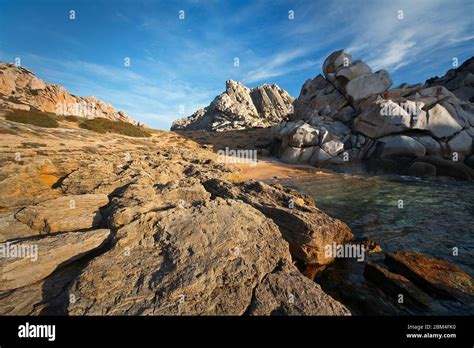 Coast Of Capo Testa In Sardinia Italy Stock Photo Alamy