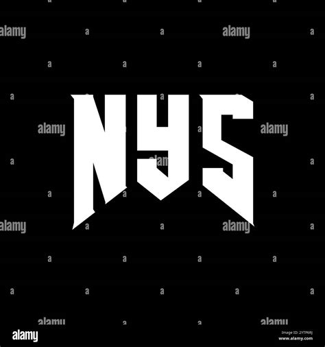 Nys Letter Logo Design For Technology Company Nys Logo Design Black