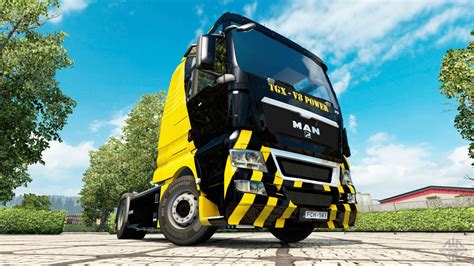 V8 Power skin für MAN LKW für Euro Truck Simulator 2