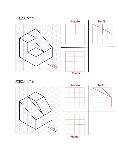 Vistas Leo Con Soluciones Clases De Dibujo Tecnico Vistas Dibujo