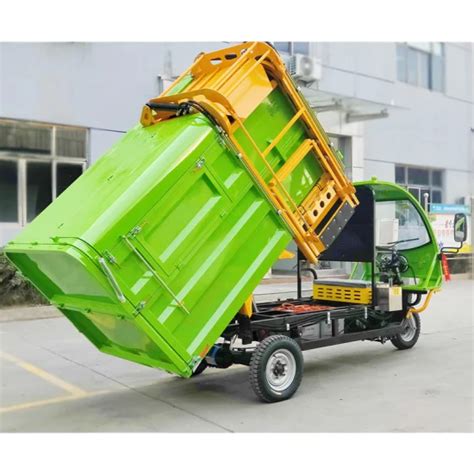 Transport Rubbish Three Wheeler Dumper Collecting Electric Garbage