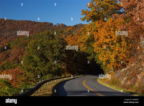 Fall colors along the Blue Ridge Parkway, Blue Ridge Parkway, NC, USA ...