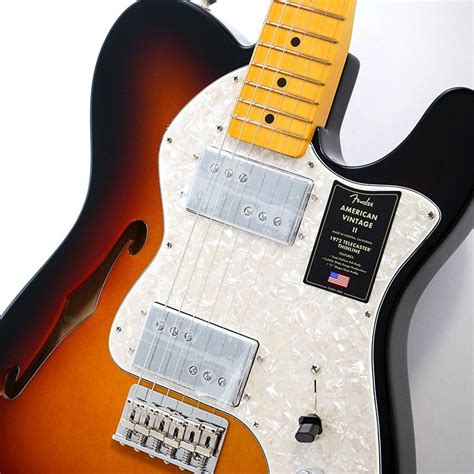 Fender USA American Vintage II 1972 Telecaster Thinline 3 Color