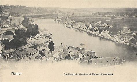 Carte Postale Originale Ancienne Namur Confluent De Sambre Et Meuse