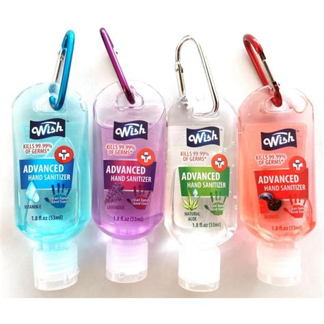 Wish Hand Sanitizer With Clip And Vitamin E 4 53 Ml Deliver